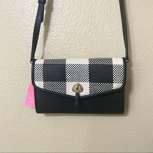 Kate Spade "Marti" Gingham Wallet Crossbody